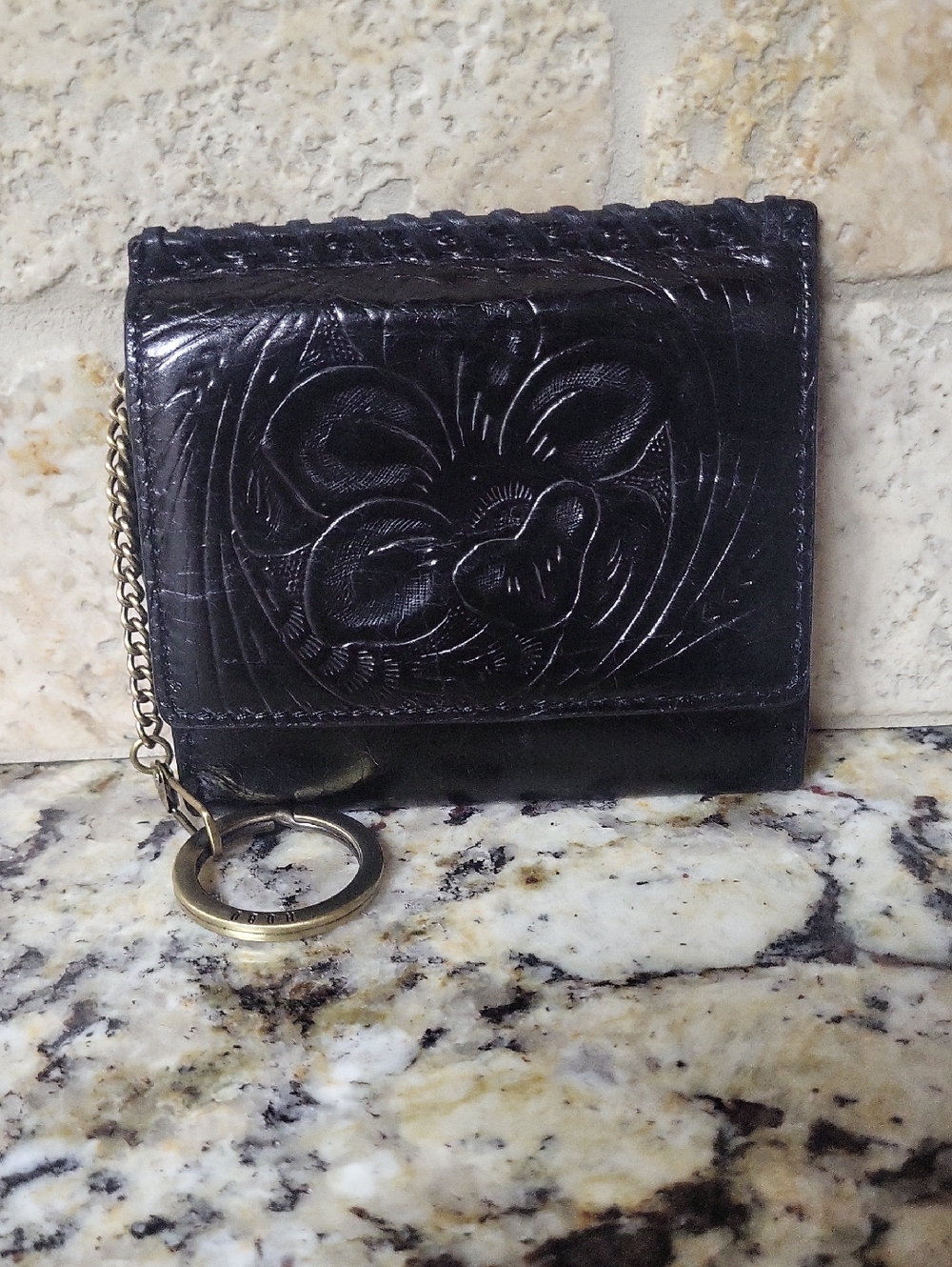 HOBO Black Card Wallet